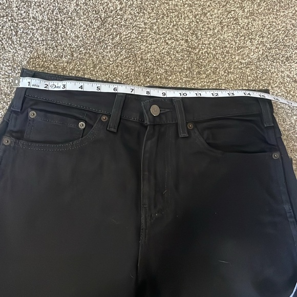 NWT Levi's Jeans Mens Black Western Fit Strong Straight Leg Zip 30x30 - Picture 8 of 10